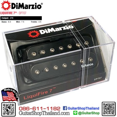 ปิ๊กอัพ DiMarzio® LiquiFire 7™ DP707BK 7-String 