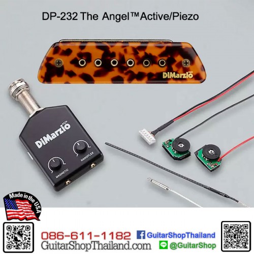 ปิ๊กอัพกีตาร์โปร่ง DiMarzio DP232 The Angel™ System Active/Piezo