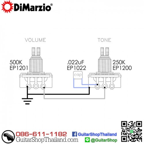 DiMarzio® Cap 0.022uf  EP1022 