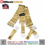 สายสะพายกีตาร์ DiMarzio Steve Vai ClipLock® UtoPIA™ White & Gold