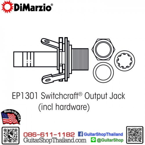 DiMarzio® Mono Out Put Jack EP1301