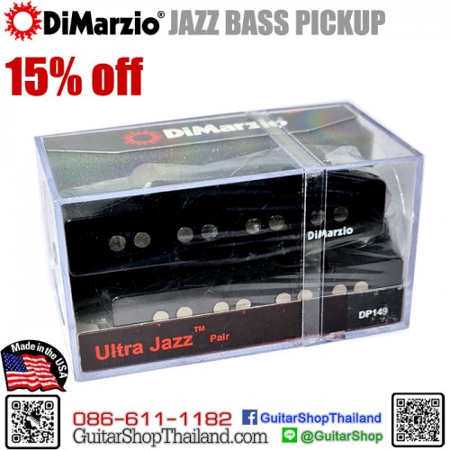 ปิ๊กอัพเบส DiMarzio® Ultra Jazz™ Pair DP149BK