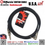 สายแจ็คกีตาร์ DiMarzio® Guitar Straight/Angle 10-ft Black