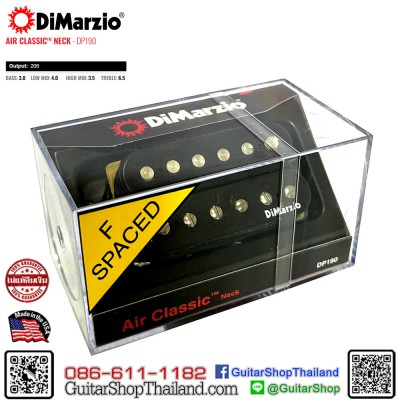 ปิ๊กอัพ DiMarzio® Air Classic™ Neck DP190 Black