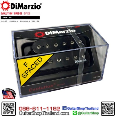 ปิ๊กอัพ DiMarzio® Evolution® Bridge DP159BK+N