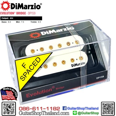 ปิ๊กอัพ DiMarzio® Evolution® Bridge DP159W+G