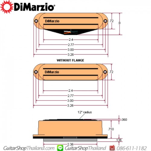ปิ๊กอัพ DiMarzio® Fast Track 1™ DP181+G