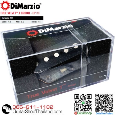ปิ๊กอัพ DiMarzio® True Velvet™ T Bridge DP178BK Tele