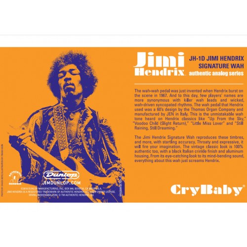 Dunlop Cry Baby Wah Jimi Hendrix JH1D