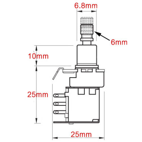 พอทตัดคอยล์ ESP SW 250KA Push/Pull 18-Split Shaft