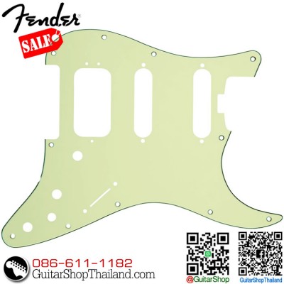 ปิ๊กการ์ด Fender Strat® HSS 11Hole 3Ply Mint Green