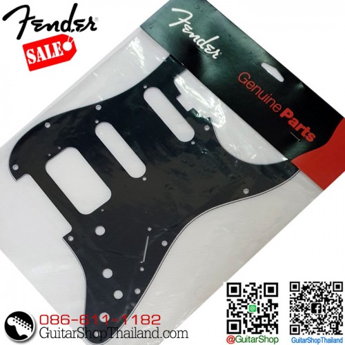 ปิ๊กการ์ด Fender Strat® HSS 11hole 3Ply  Black