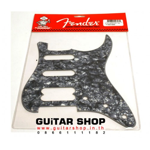 ปิ๊กการ์ด Fender Strat® HSS 11Hole 4Ply Black Pearl