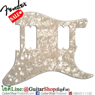 ปิ๊กการ์ด Fender Strat® HH 11Hole 4Ply White Moto Pearl