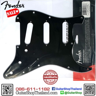 ปิ๊กการ์ด Fender Strat® SSS 11hole 3Ply Black