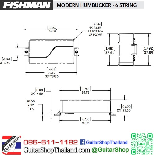 Fishman Fluence Modern Black Nickel Set 