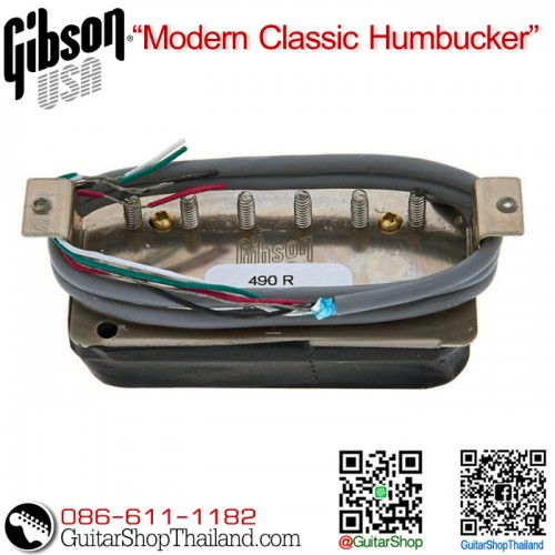 ปิ๊กอัพ Gibson® 490R Modern Classic Nickel