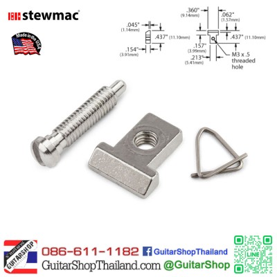 แซดเดิล Tune-o-matic Nashville Bridge Chrome Set