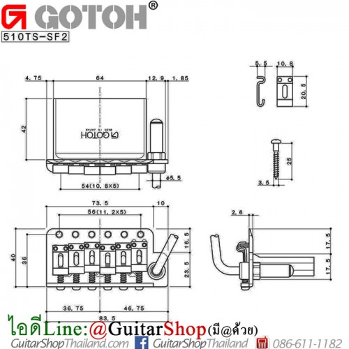 ชุดคันโยก GOTOH® 510TS-SF2-C 56M