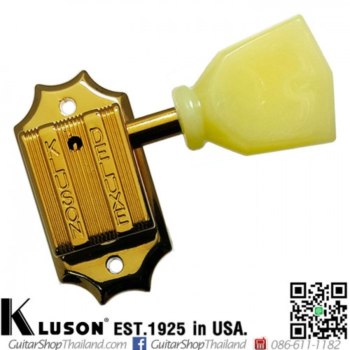 ลูกบิด Kluson®3L3R Vintage Deluxe Keystone Gold