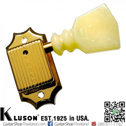 ลูกบิด Kluson3L3R Vintage 50s Keystone Gold