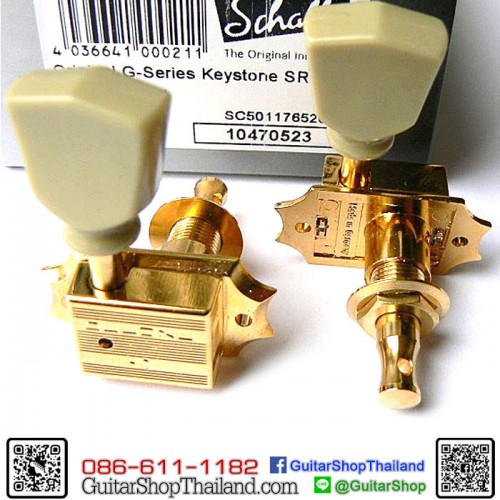 ลูกบิด Schaller® Original G-Series Keystone Gold