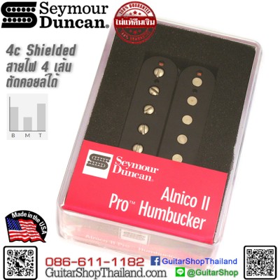 ปิ๊กอัพ Seymour Duncan® Alnico II Pro™ APH-1 Neck Black