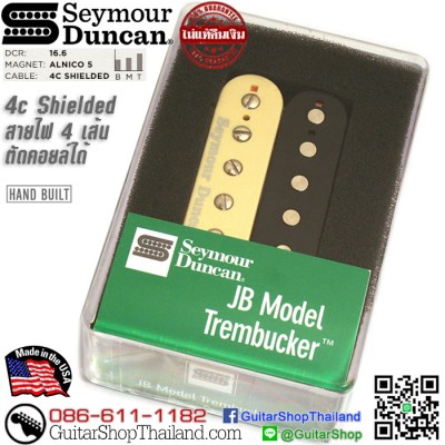 ปิ๊กอัพ Seymour Duncan® JB™ Trembucker TB-4 Zebra
