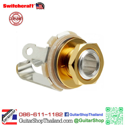 แจ็ค Switchcraft Mono Nickel /Gold Washer