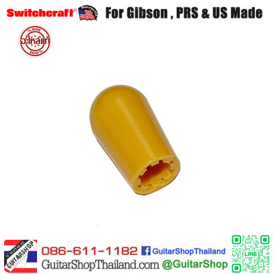 จุกสวิตซ์กีตาร์ Switchcraft® Amber for Vintage Gibson จุกสวิตซ์กีตาร์ Switchcraft® Amber for Vintage Gibson