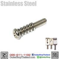 สกรูอินโทรเเนชั่นแซดเดิลกีตาร์ Stainless15M Set 6
