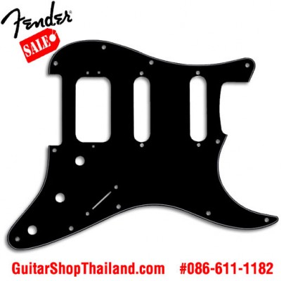 ปิ๊กการ์ด Fender Strat® HSS 11hole 3Ply Black