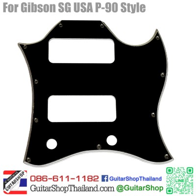 ปิ๊กการ์ด SG Standard P90 5Ply Black