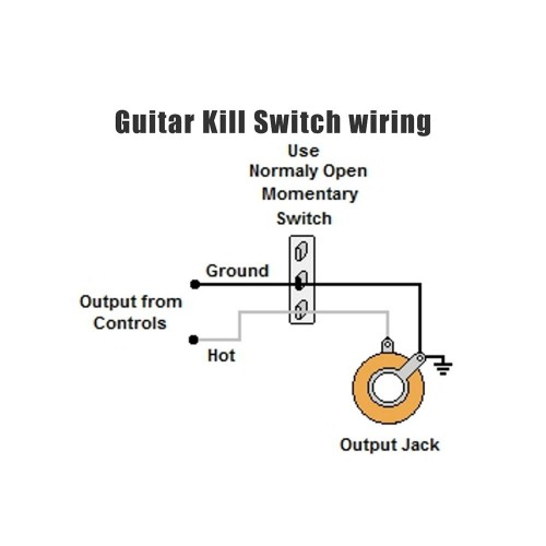 สวิตซ์กีตาร์สองทาง On-Off  Killswitch 