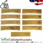 ใบกดเฟรตทองเหลือง USA Luthier Tools Set9